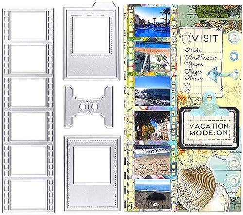 Troqueles de corte de película, plantillas de metal, herramienta de grabado en relieve, troqueles para hacer tarjetas, álbumes, álbumes de recortes,