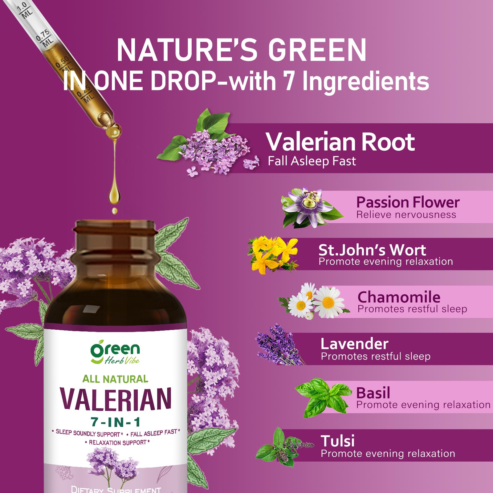 Valerian Root (Valeriana) Extract Sleep Support Drops, 2 oz — Amazon image 3
