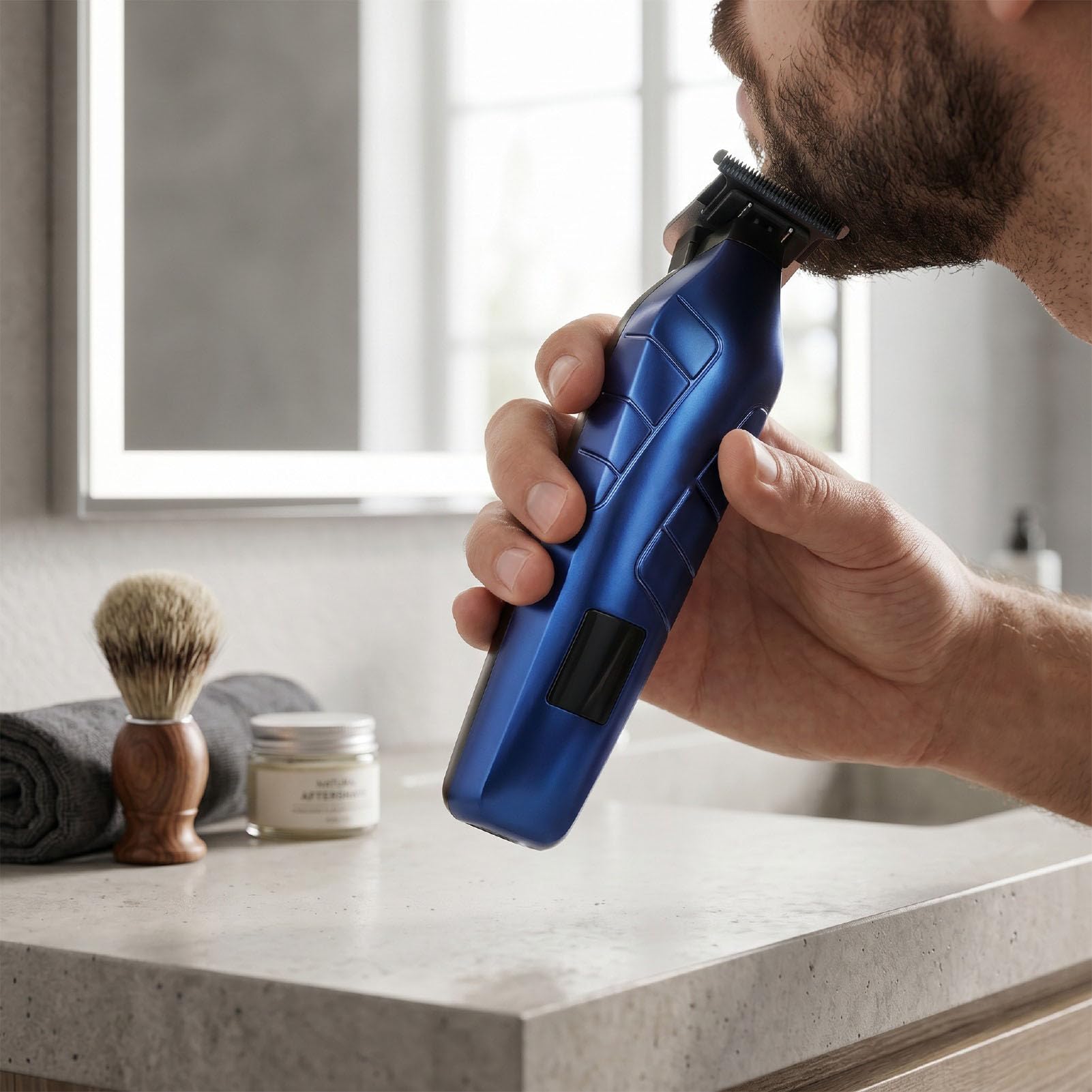 FILFEEL Professionelles Elektrisches Haarschneide-Set mit Ganzmetallkonstruktion und R-förmigen Klingen für die Haarpflege mit der Familie, auf Reisen, Zur Haarschneidemaschine fü
