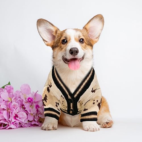 Miniatura 6 de XGDMEIL Suéteres de punto para perros, ropa de gato para mascotas, perros pequeños, medianos y grandes, cálido para otoño e invierno, suéter para