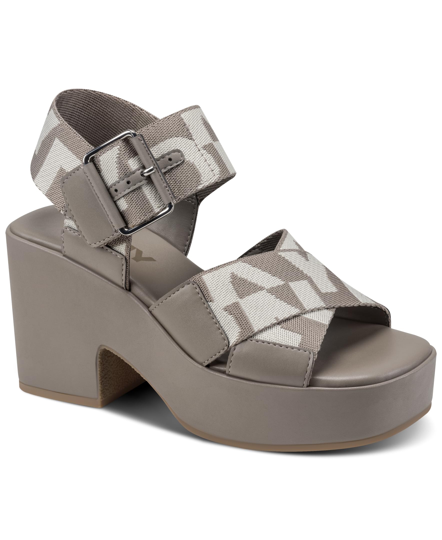 

                                                    DKNY Women's Makario Strappy Platform Block Heel, 