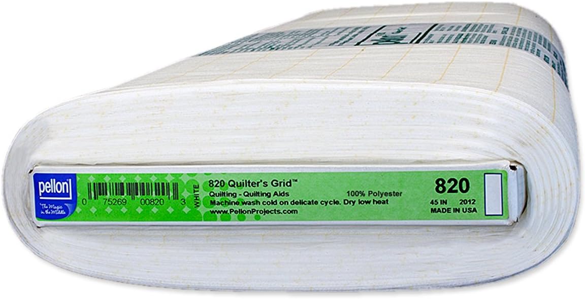 Pellon 820 Quilter's Grid White 45" x 10 yards Arts