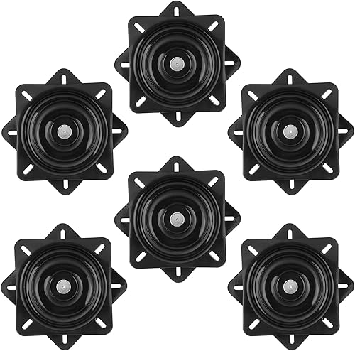 6 taburetes giratorios de 6.25 pulgadas, placa giratoria para silla reclinable o muebles
