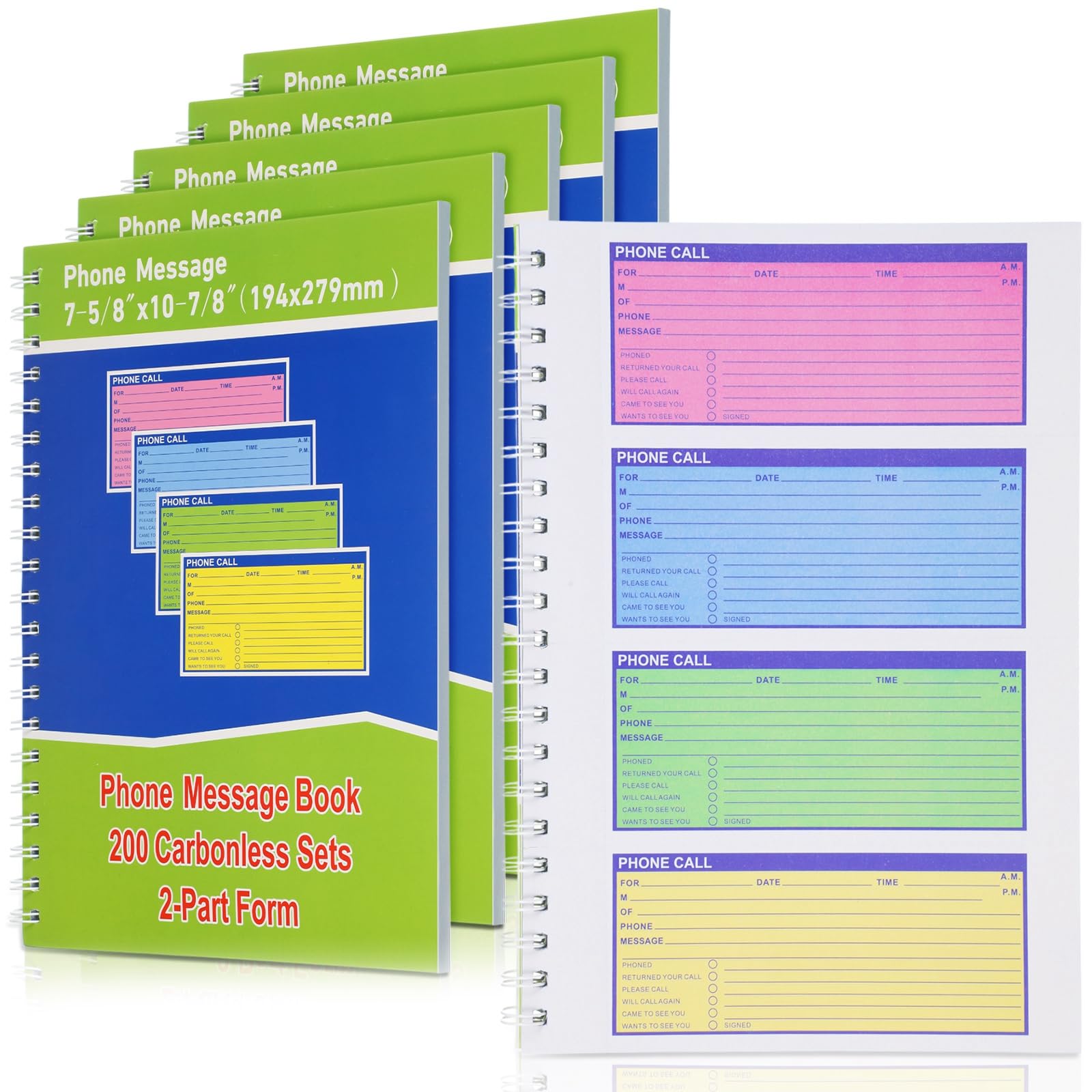 Carnet de messages téléphoniques éliminant les pertes de notes grâce au double carbone - 7