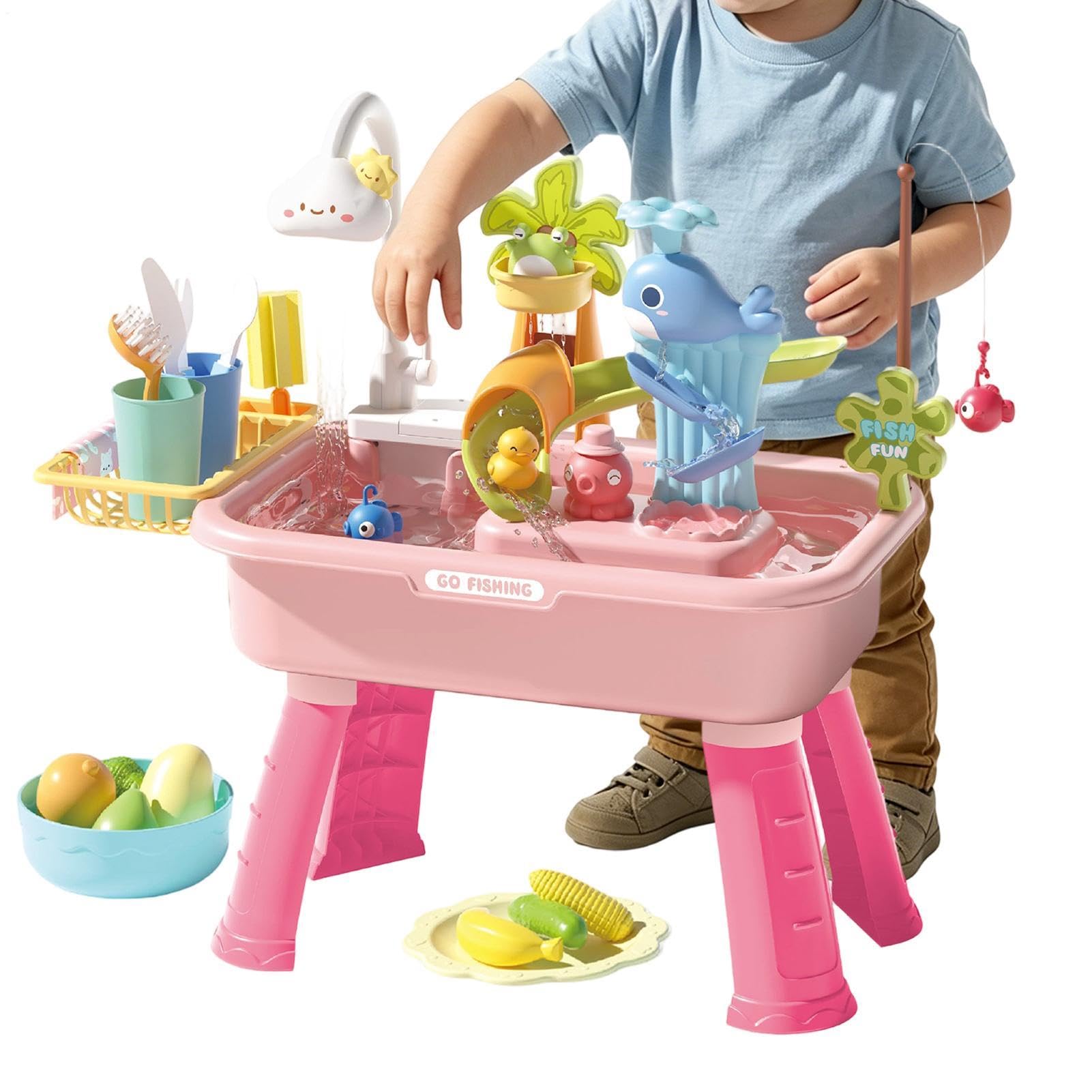 Generisch Wassertisch Sommer-Angelspielzeug | Sommer Outdoor Spielzeug für draußen für und Mädchen, Garten, Terrasse, , Camping, Kita, Zuhause, Spielzimmer, Urlaub,