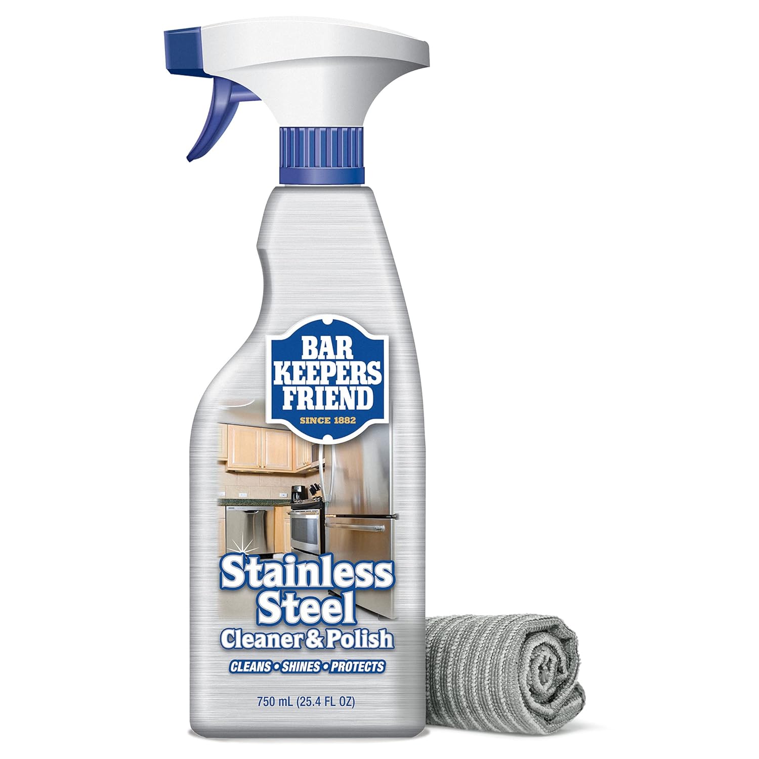 Bar Keepers Friend Stainless Steel Cleaner and Polish Cleaning Kit