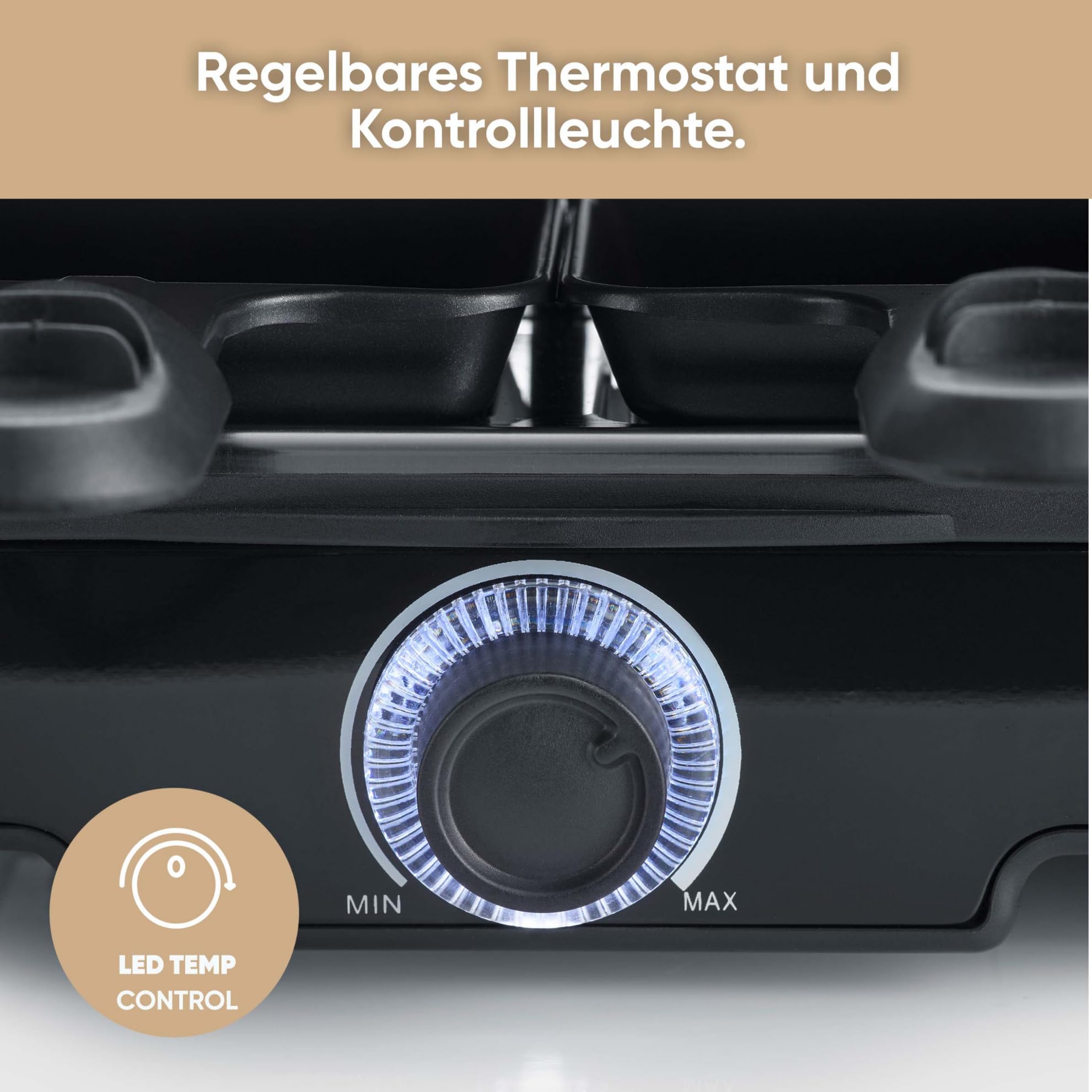 Severin Raclette-Grill 1400W Tischgriff mit Keramik- & Antihaftbeschichtung 8 Pfännchen RG 9670 schwarz