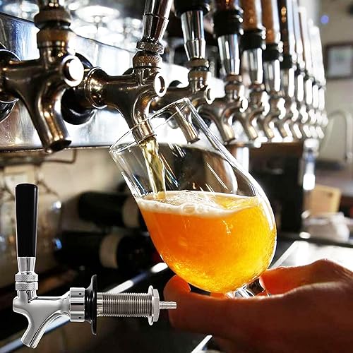 Miniatura 9 de Hgkeke Kit de grifo de tiro de vástago de 3 pulgadas, núcleo de acero inoxidable, cromado, grifo a prueba de fugas con púa de 14 pulgadas para línea