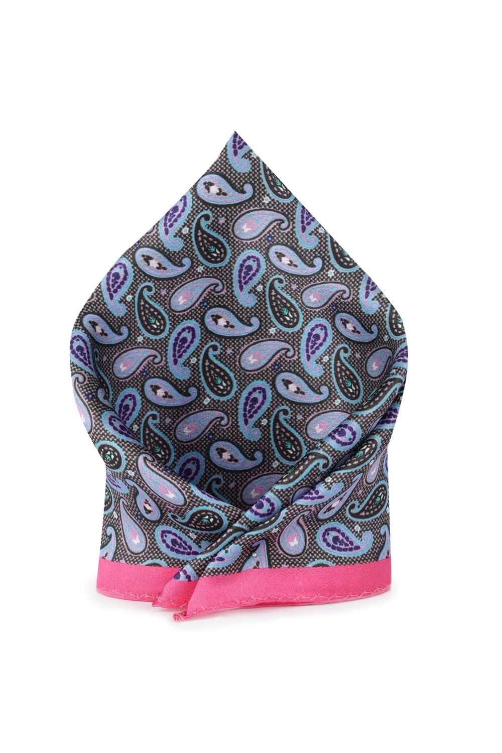 peter england Men Grey Print Formal Pocket Square-picture-41