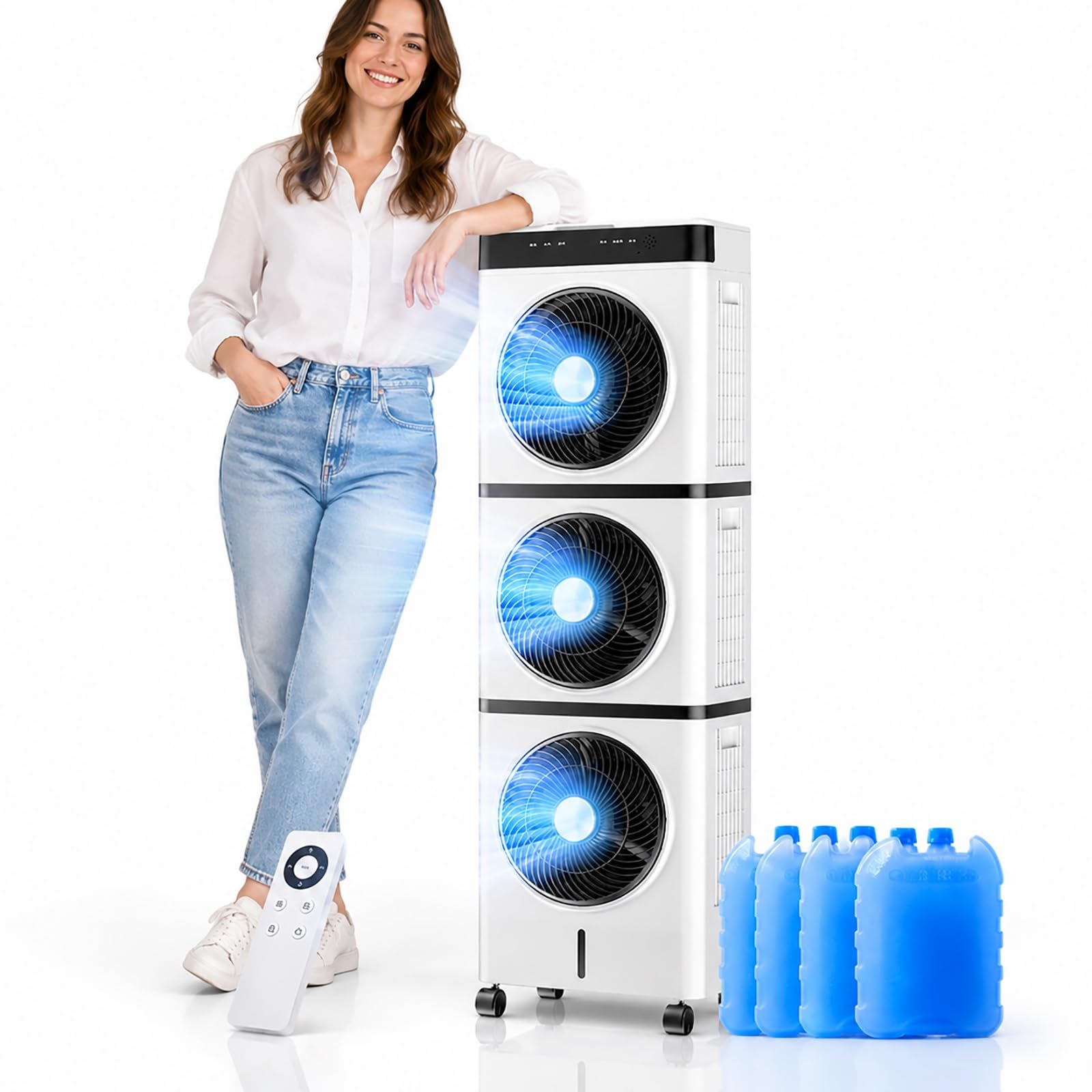 Evaporative Air Cooler, Portable Swamp Cooler