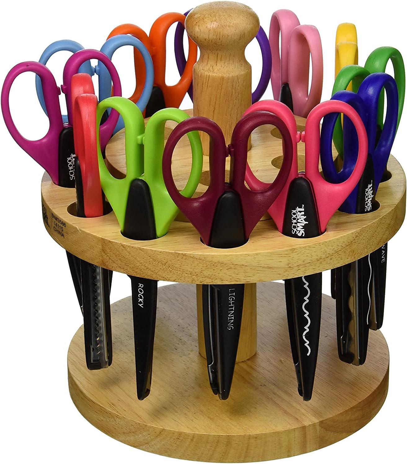School Smart Paper Edger Scissors, 6-1/2 x 2-1/2 Inches, Assorted Colors, Set of 12 : Fiskars Scissors : Office Products