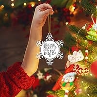 Vista 31 de Happy New Year Ornament for Christmas Tree Decor Merry Christmas Y'all Christmas Metal Snowflake Ornament Xmas Tree Decor Funny Christmas Quotes