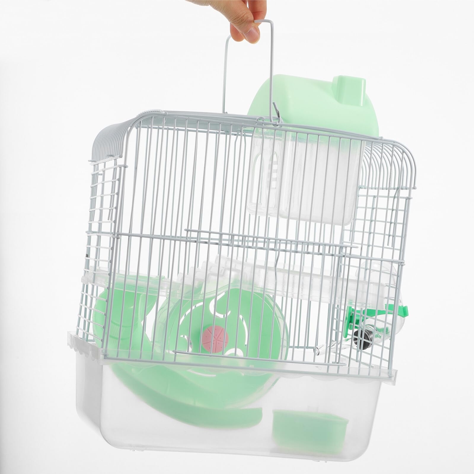 Doppelstöckiger Hamsterkäfig für Ratten aus Draht und Kunststoff