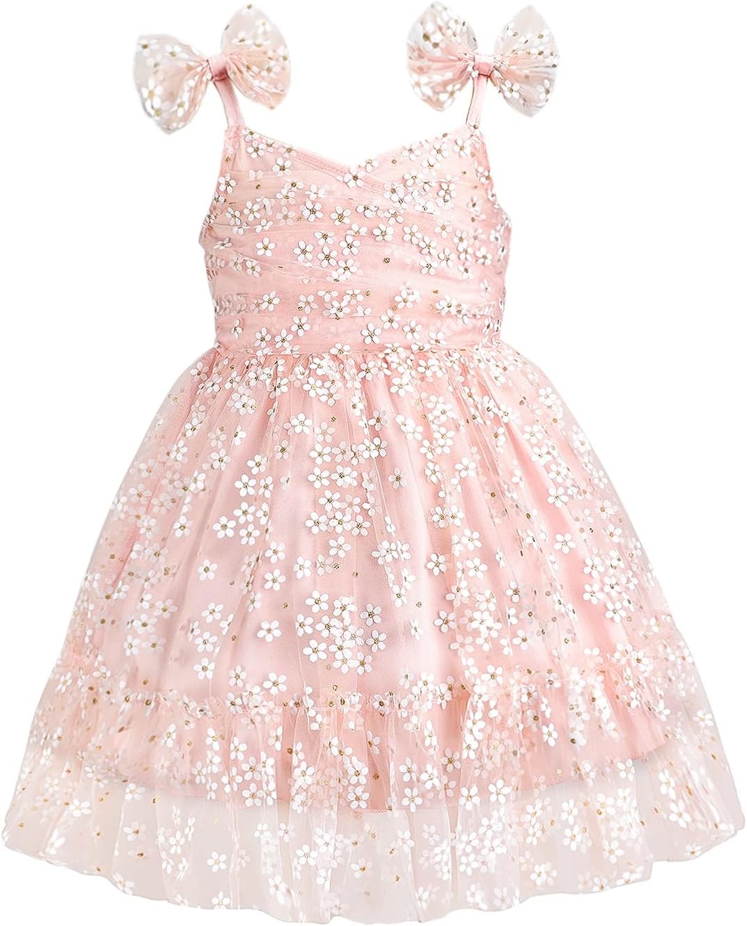 Toddler Baby Girl Clothes Princess Birthday Dress Bowknot Backless Party Tutu Tulle Skirt Summer Outfits 6 Months-4T