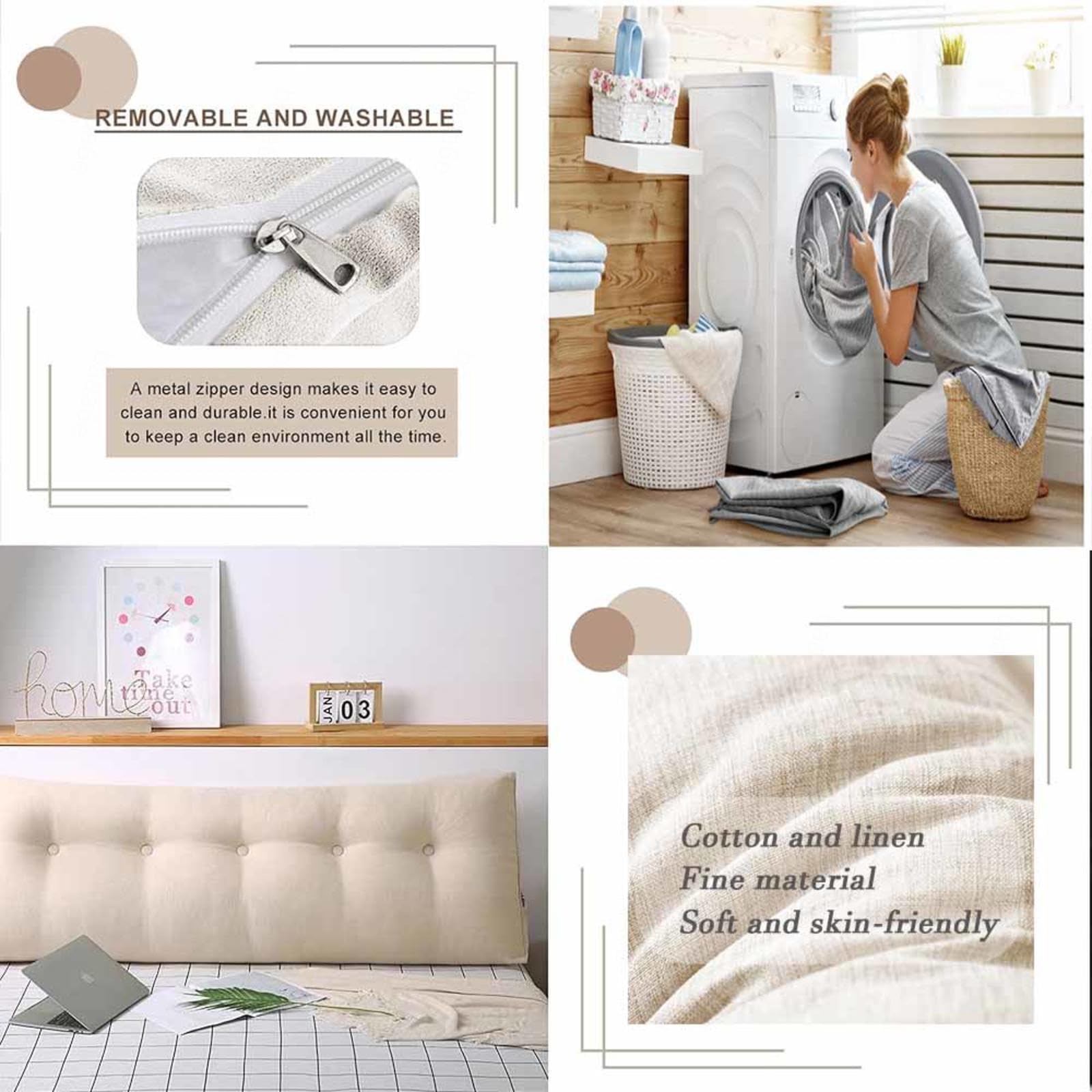 Rückenkissen Sofa Groß Hoch Keilkissen Bett Kopfteil Beine Knie Lesekissen Für Bett Keilkissen Sofa Bürostuhl Auto Stuhl Sofakissen Mit Füllung Und Bezug Lesekissen,#4-100x20x50cm