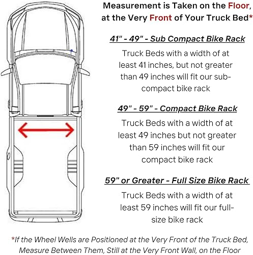 Miniatura 8 de Portabicicletas para caja de camión  Cama de camión de aluminio 2 portabicicletas de tamaño completo  Capacidad para 2 bicicletas estándar