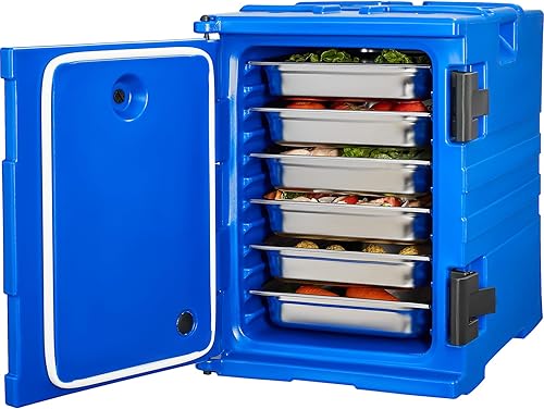VEVOR Transportador de bandejas de alimentos aislado, caja caliente de 95 cuartos de galón para catering, portador de cajas de alimentos con