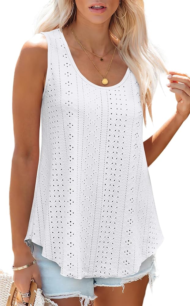 Womens Summer Tops 2025 Casual Loose Tank Tops for Women