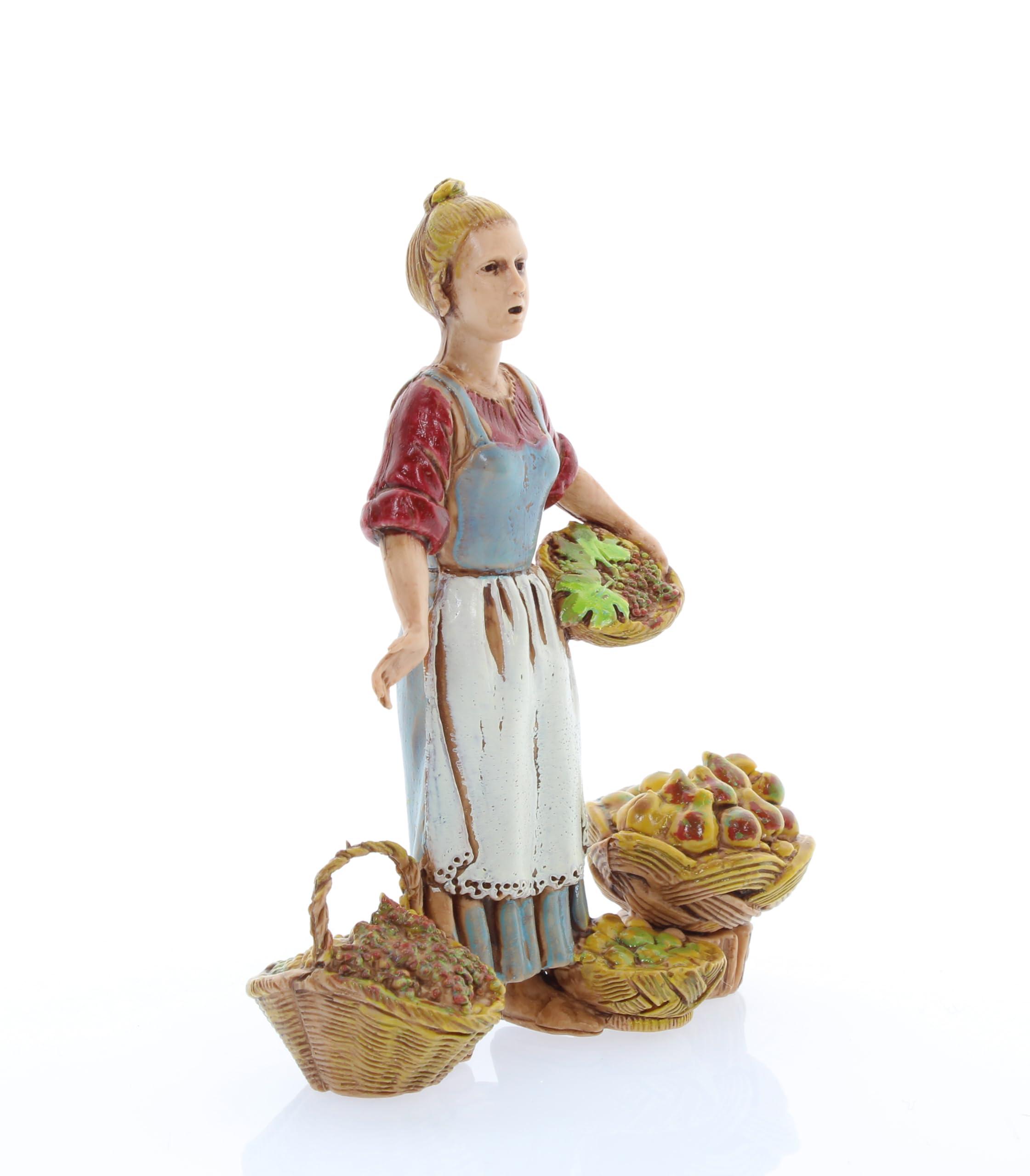 2 ânes Assortis Pour Crèche De Noël – 10 Cm, échelle 1:20 – Figurines Indestructibles Peintes à La Main, Faites En Italie