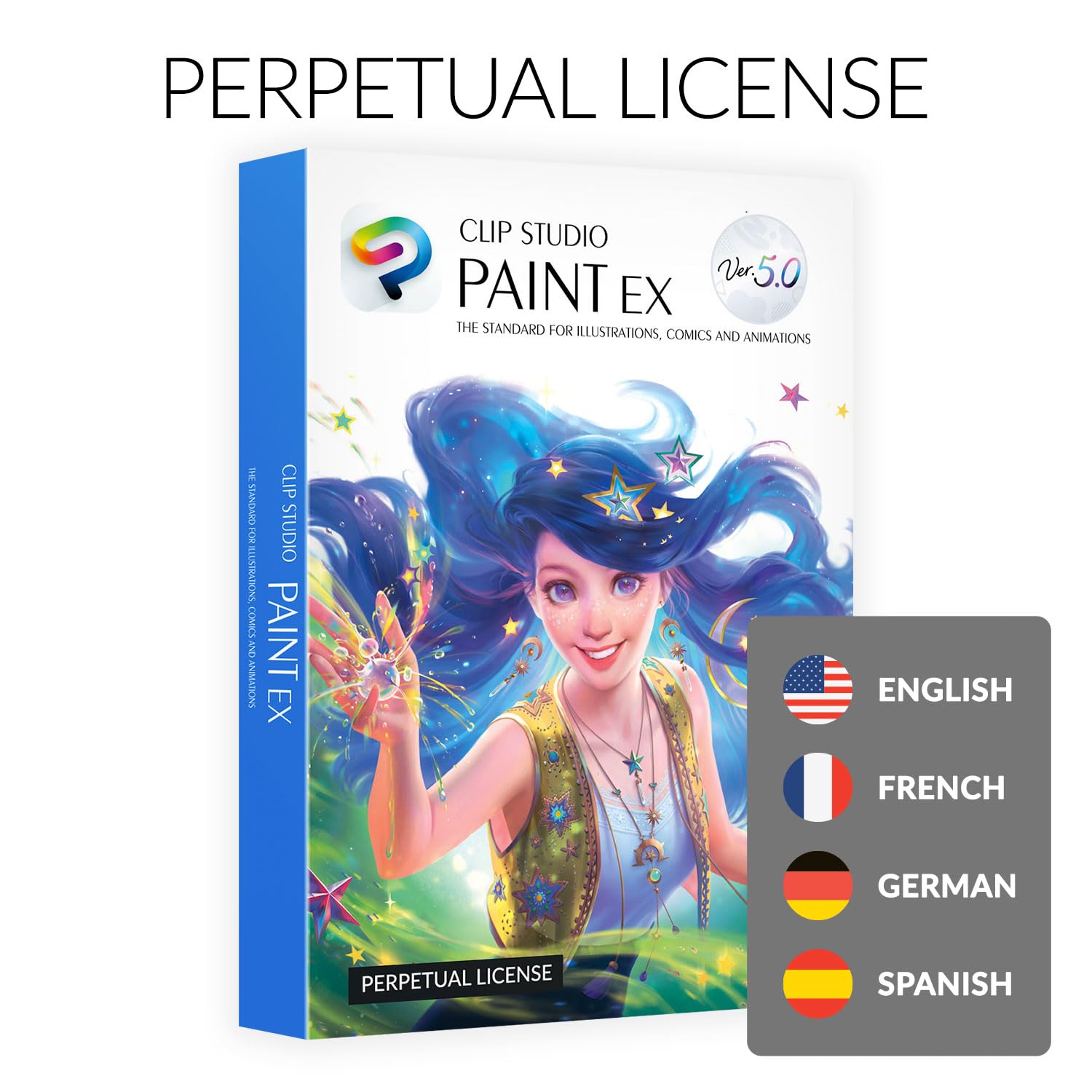 CLIP STUDIO PAINT EX – Version 5 | Dauerlizenz | für Windows und macOS