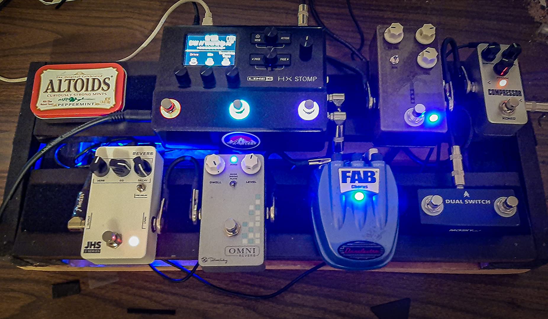 6/mo Finance MOSKY DUAL SWITCH Guitar Effect Pedal Dual Footswitch