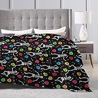 Vista 7 de Unqiue - Mantas mullidas para adolescentes, niños y niñas, manta cómoda para cama, sofá, compatible con atrapasueños de búho, arcoíris, mantas