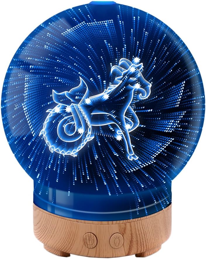 Capricorn Aromatherapy Essential Oil Diffuser Ultrasonic Cool Mist Humidifier Night Lights