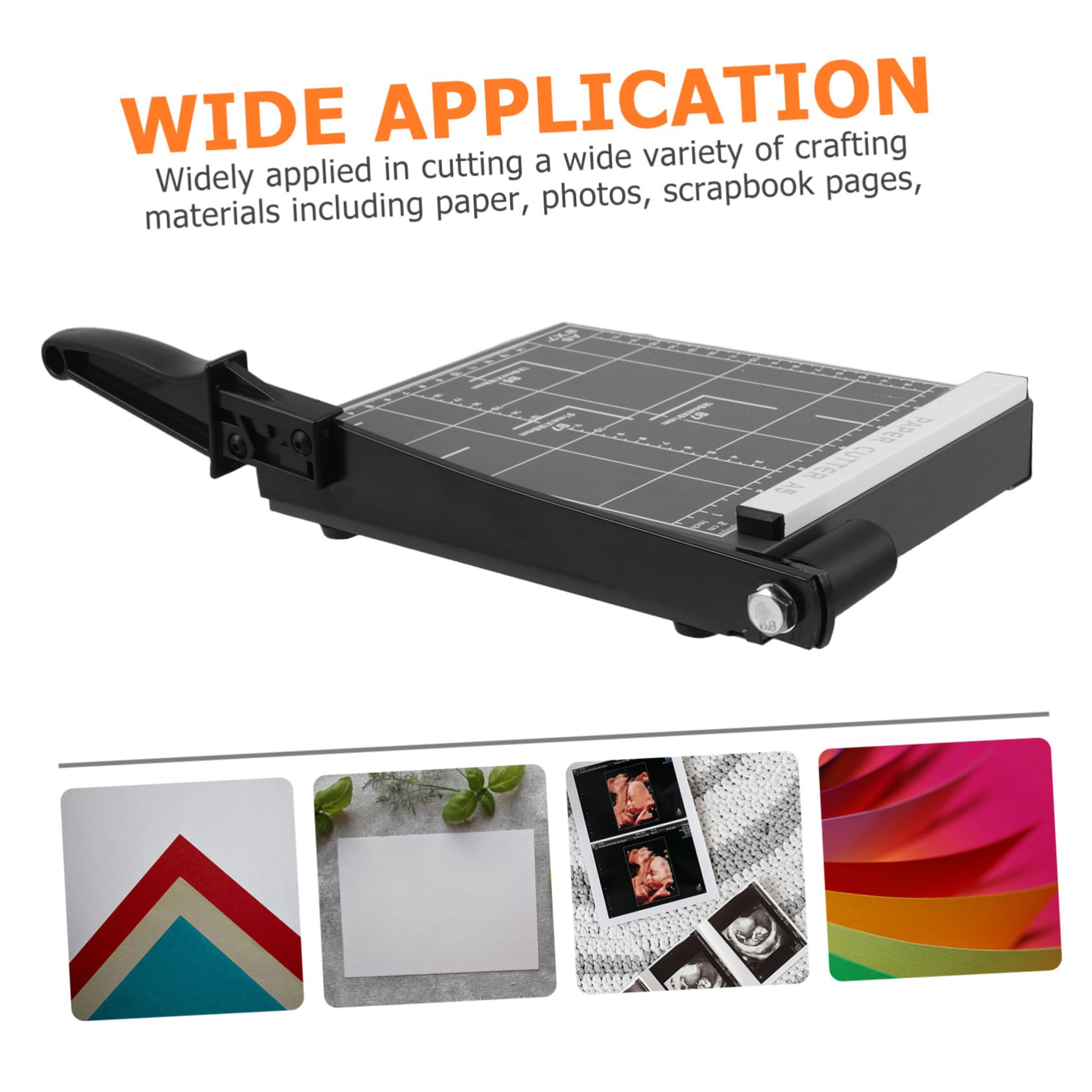 VILLCASE Guillotine Coupe-Papier 12 Feuilles A5 Noir pour Designers