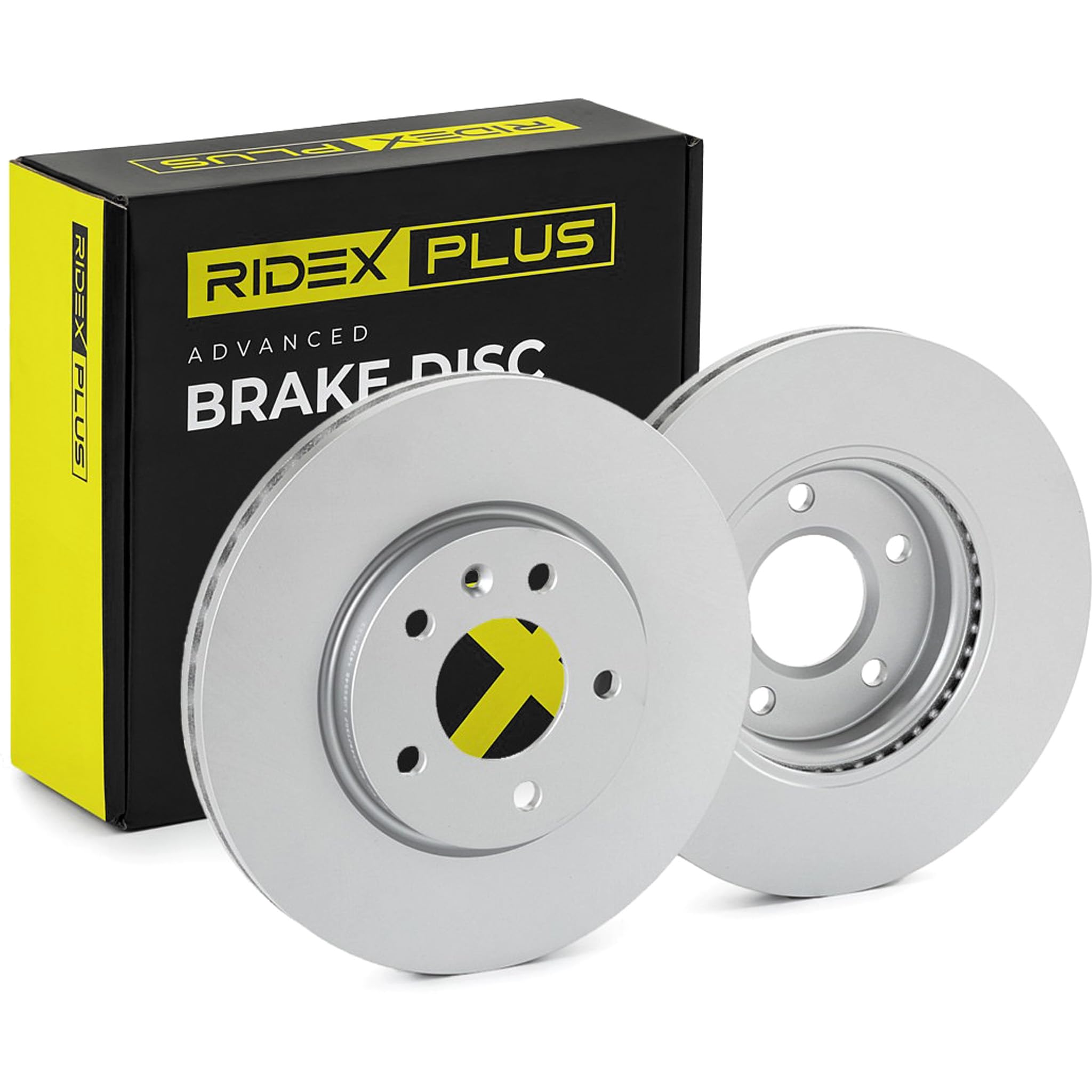 RIDEX PLUS 82B0409P 2x Disco de freno Delantero con tornillos Compatible con OPEL Astra J Sports Tourer P10