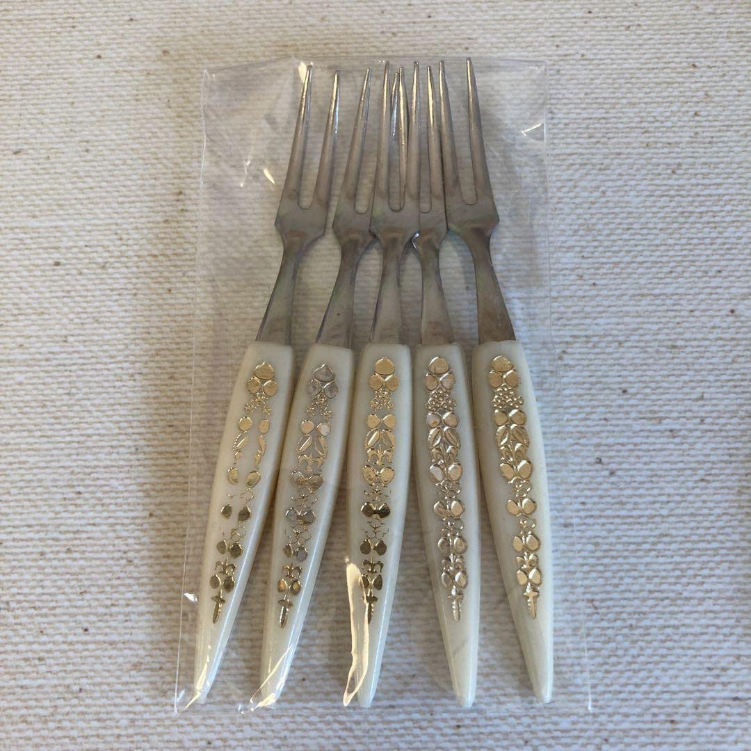 Amazon.co.jp: 姫フォーク デザートフォーク 2種セット 昭和レトロ