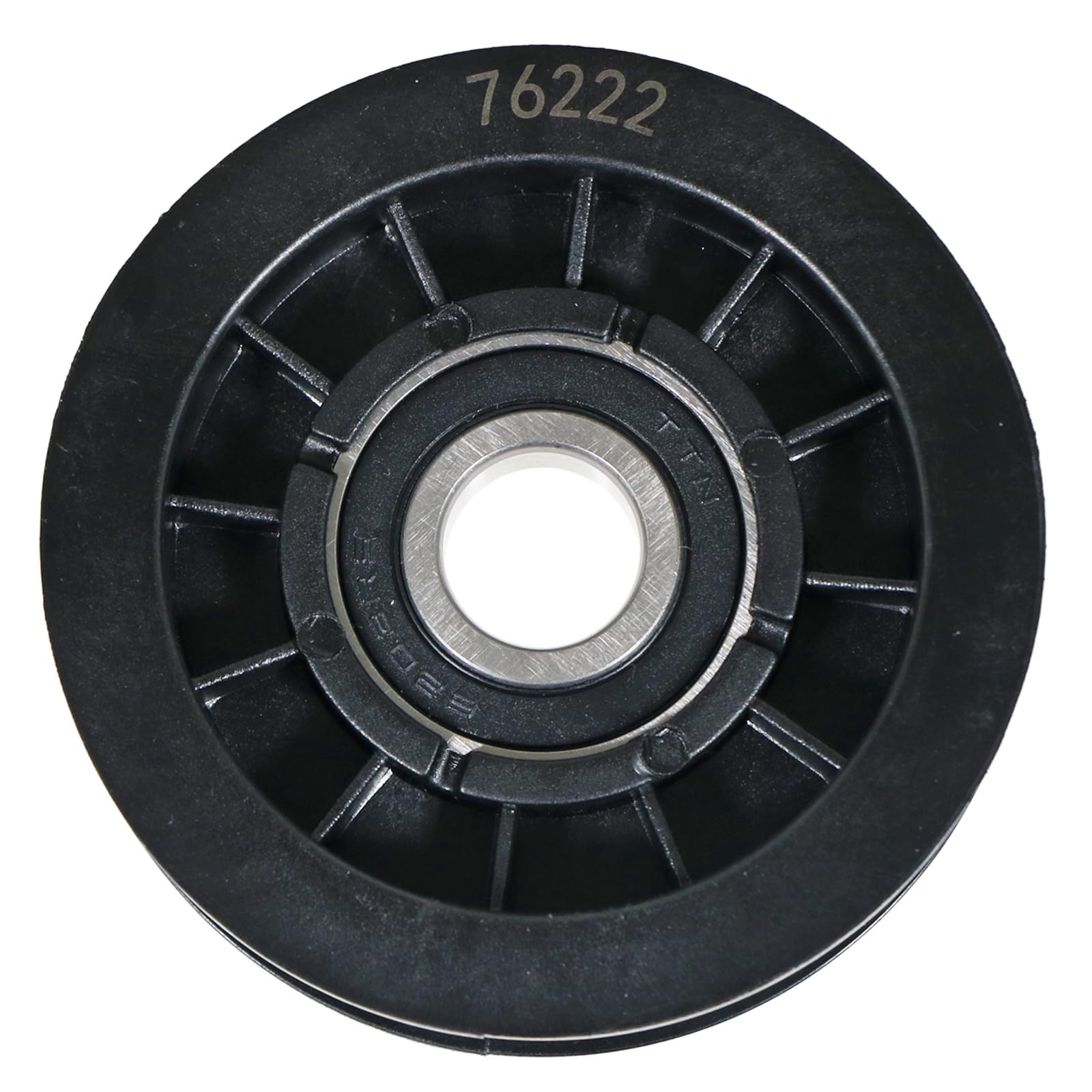 Spares2go Flat Idler Pulley for John Deere L120 20 L130 23 HP 48″ Deck Tractor Lawnmower