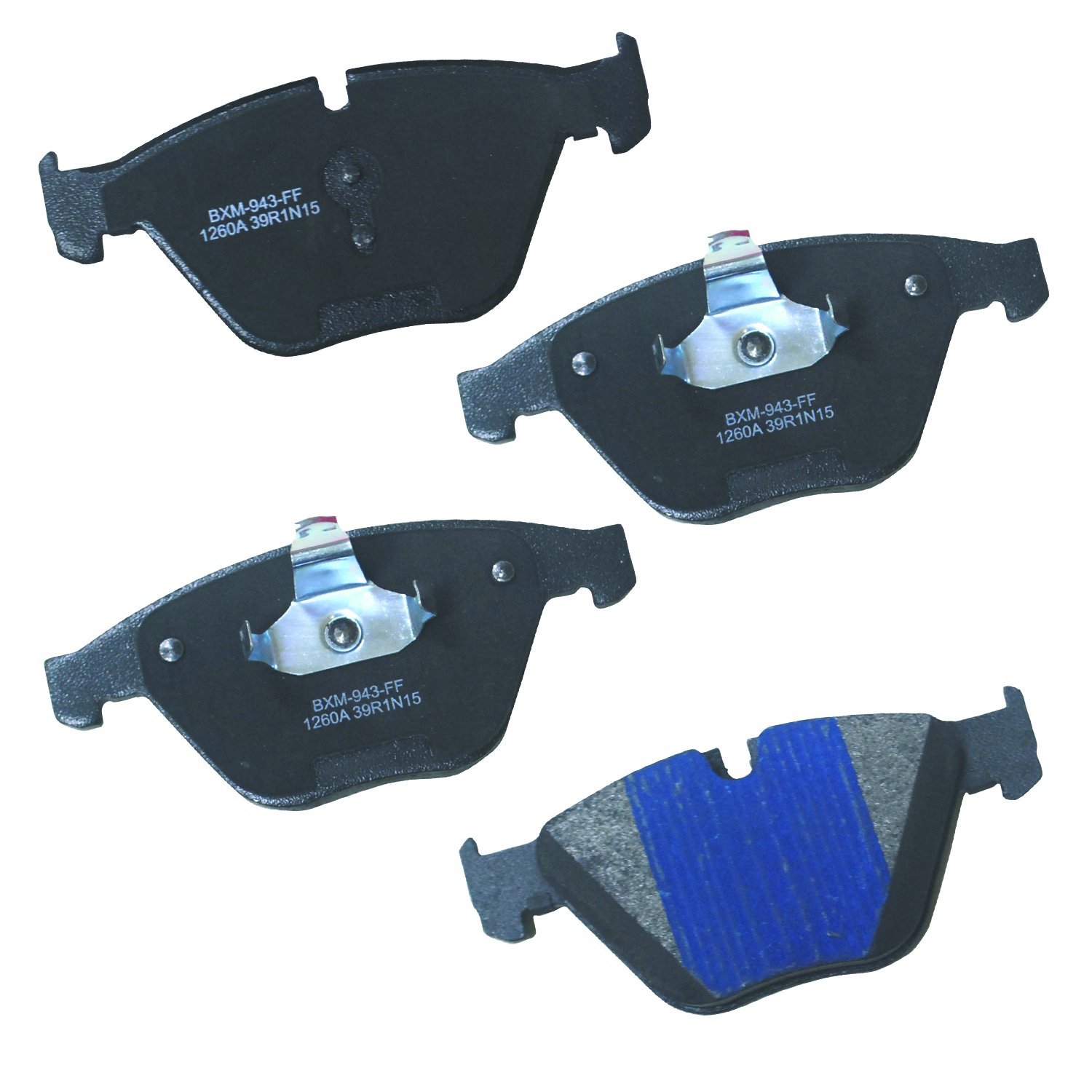 Bendix Premium SBM1260A Semi-Metallic Front Brake Pads for BMW 328i xDrive 2009, 530i 2007-2004, X1 2015