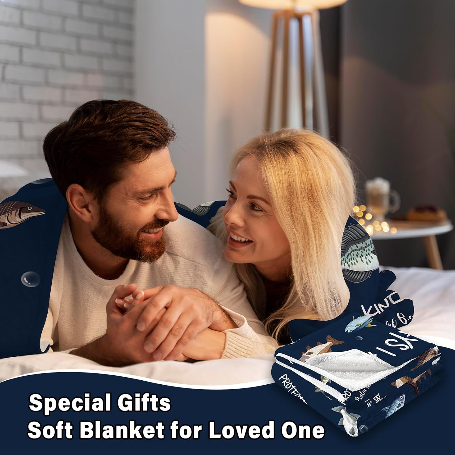 CIUGOIG Christian Fishing Gifts for Men, God Says i Am Fish Blanket 50"x60", Religious Birthday Gifts for Fishing Bible Verse Blanket, Fisherman Gifts, Christian Fishing Blankets - Image 3