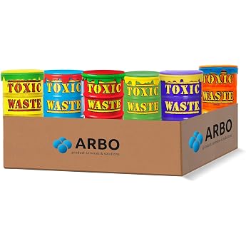 Toxic Waste Candy Pack of 6 252 g Sour Sweets in Various Flavours Original from USA