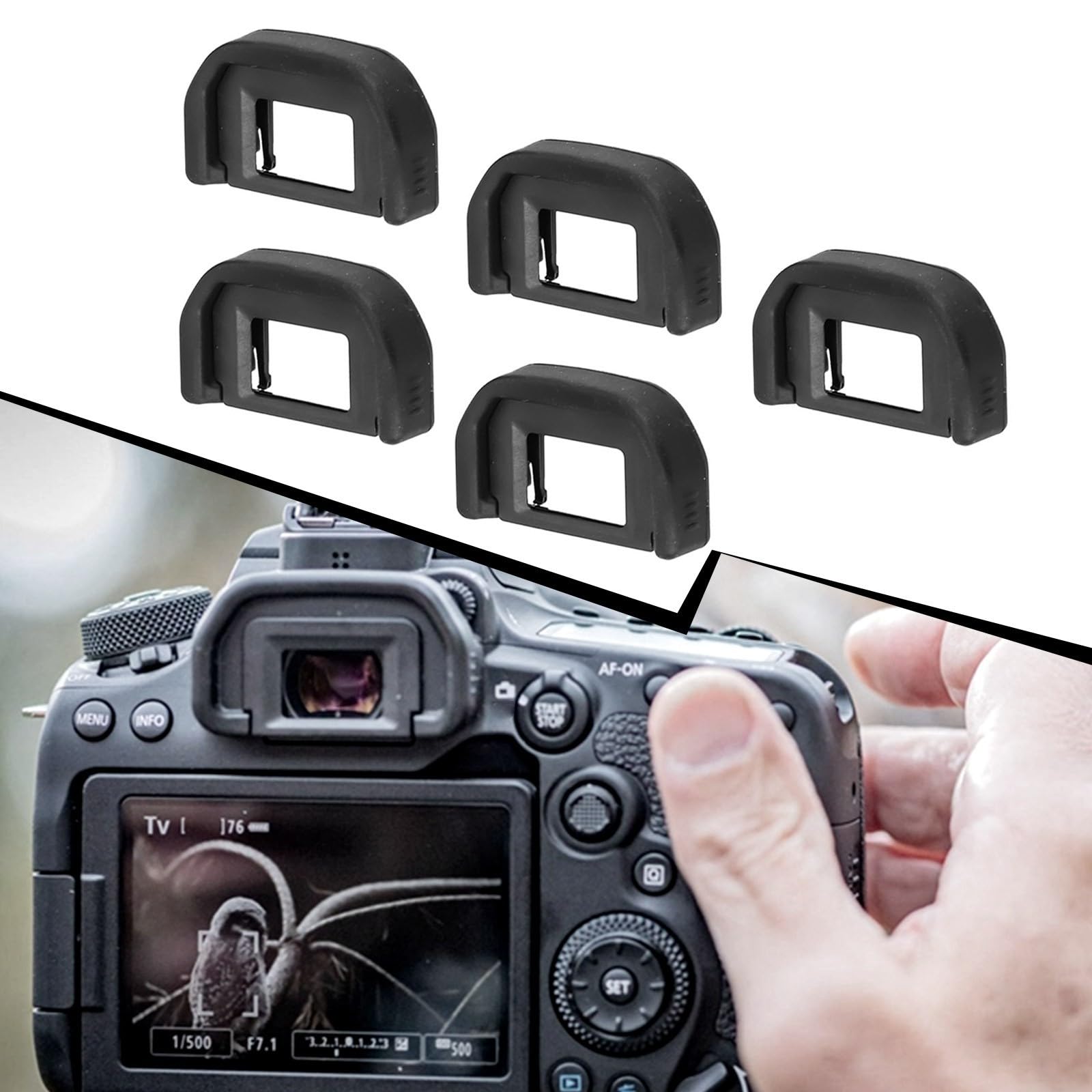 EF Lot de 5 œilletons de rechange en caoutchouc pour Canon pour appareils photo série EOS