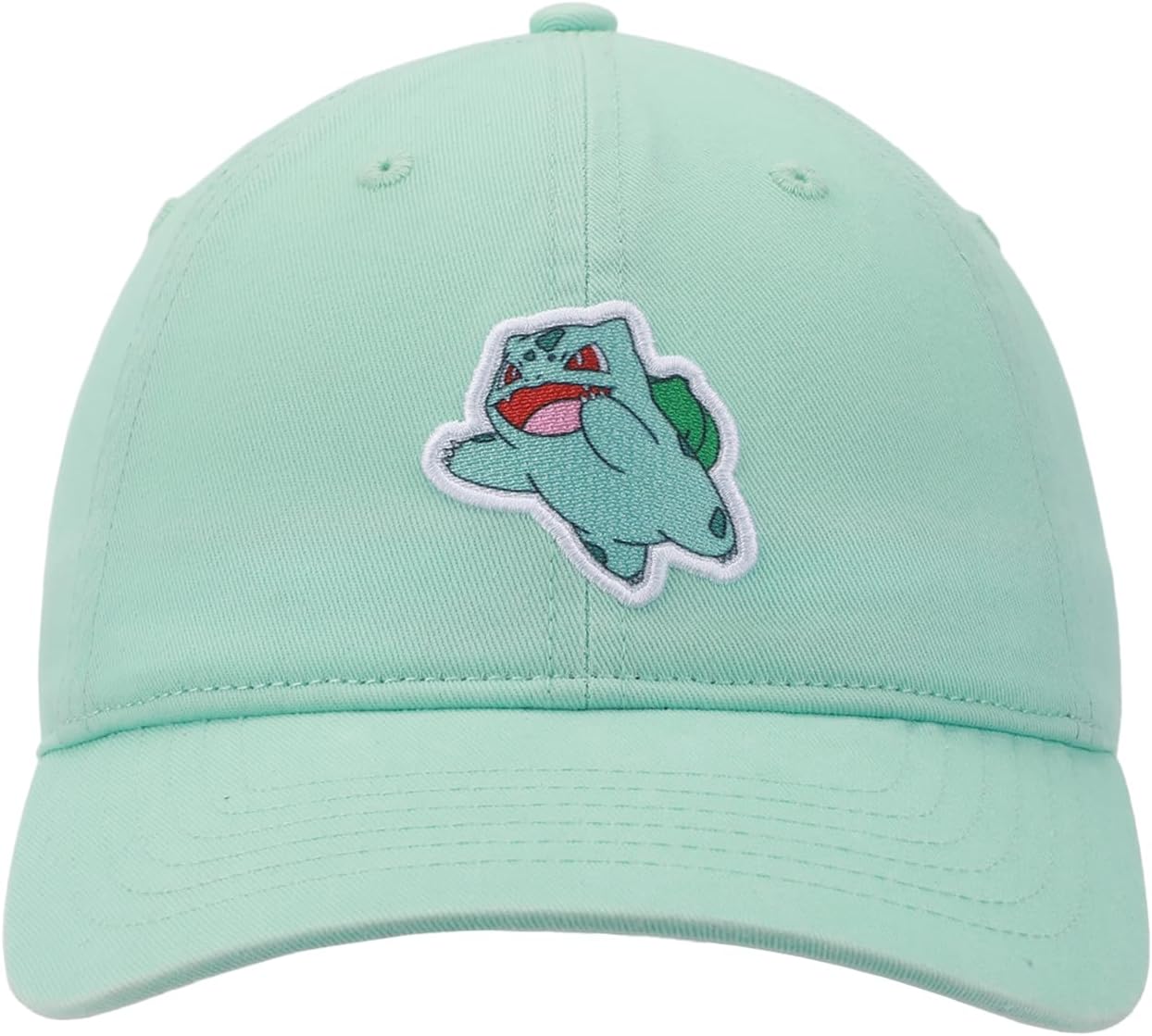 Pokémon Bulbasaur Printed Patch Green Unstructured Baseball Cap - Image 2