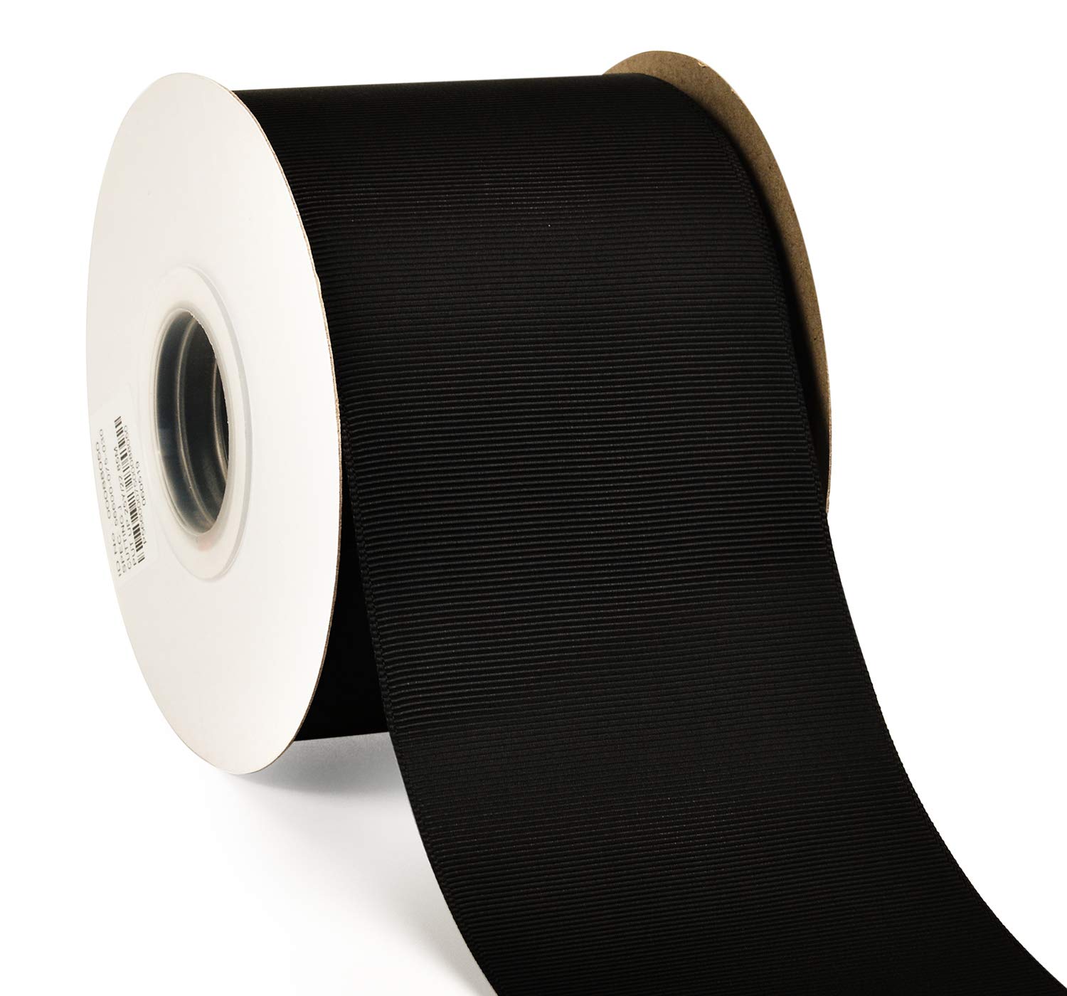 YAMA 3 inch Solid Grosgrain Ribbon Roll - 25 Yards for Gift Wrapping Ribbons, Black