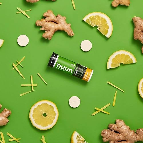 Miniatura 3 de Nuun Vitaminas  Cafeína Jengibre Limonada Suplemento Diario 3 Tubos de 12 Tabs