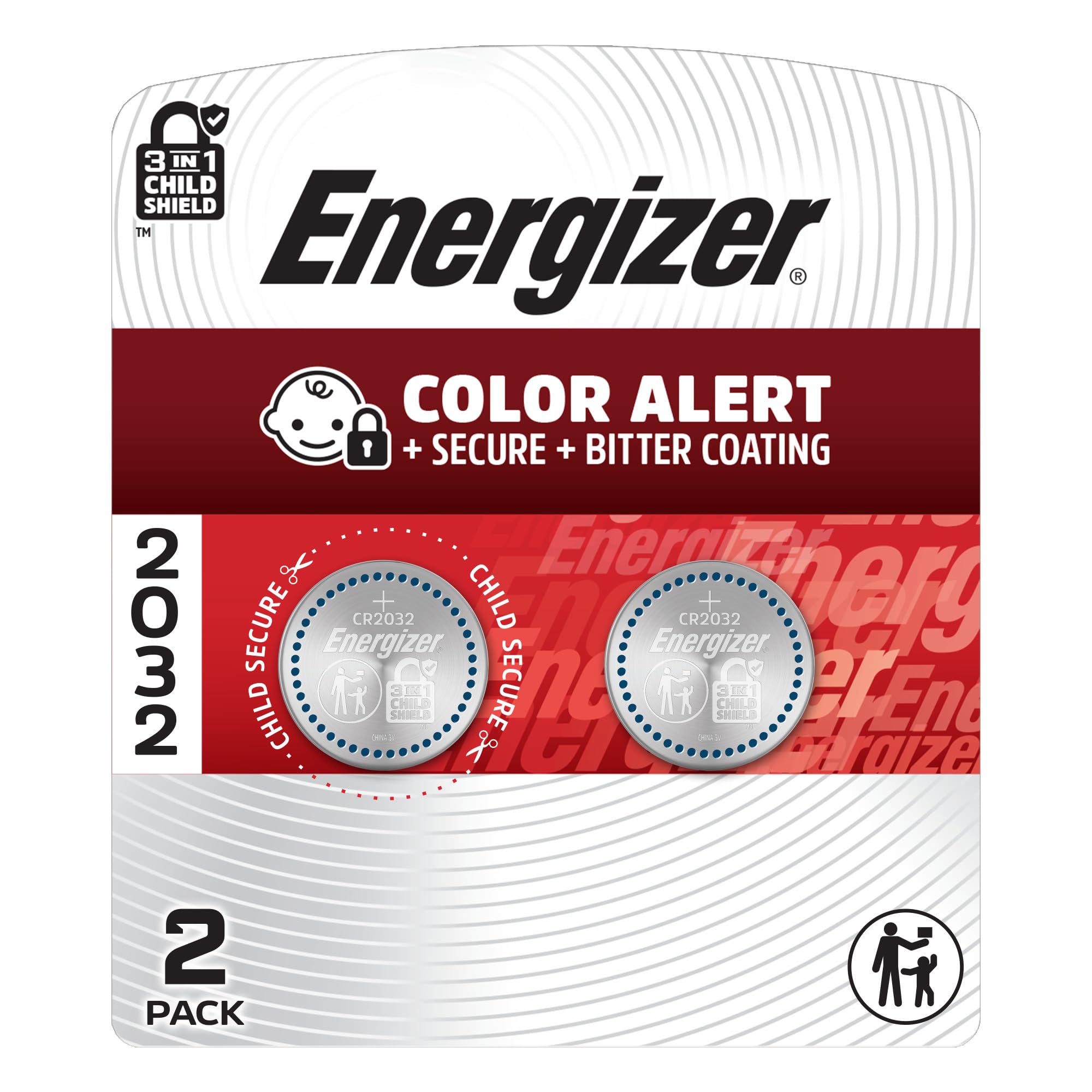 Energizer 3V Lithium Coin Batteries 10 Count (Pack of 2) | Child-Resistant Safety & 12-Year Storage Power - main product image