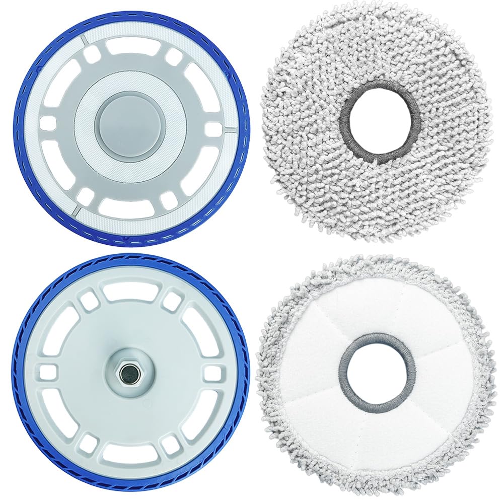 Ytaland 2-pak zamiennych uchwytów na mopa do Ecovacs Deebot T30 Pro Omni/T30 Omni/T30S/T30S Combo akcesoria do odkurzacza robota, zmywalna podkładka do mopa