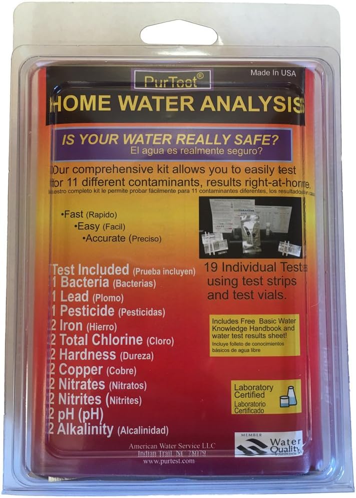 Home Drinking Water Test Kit - 11 Contaminants