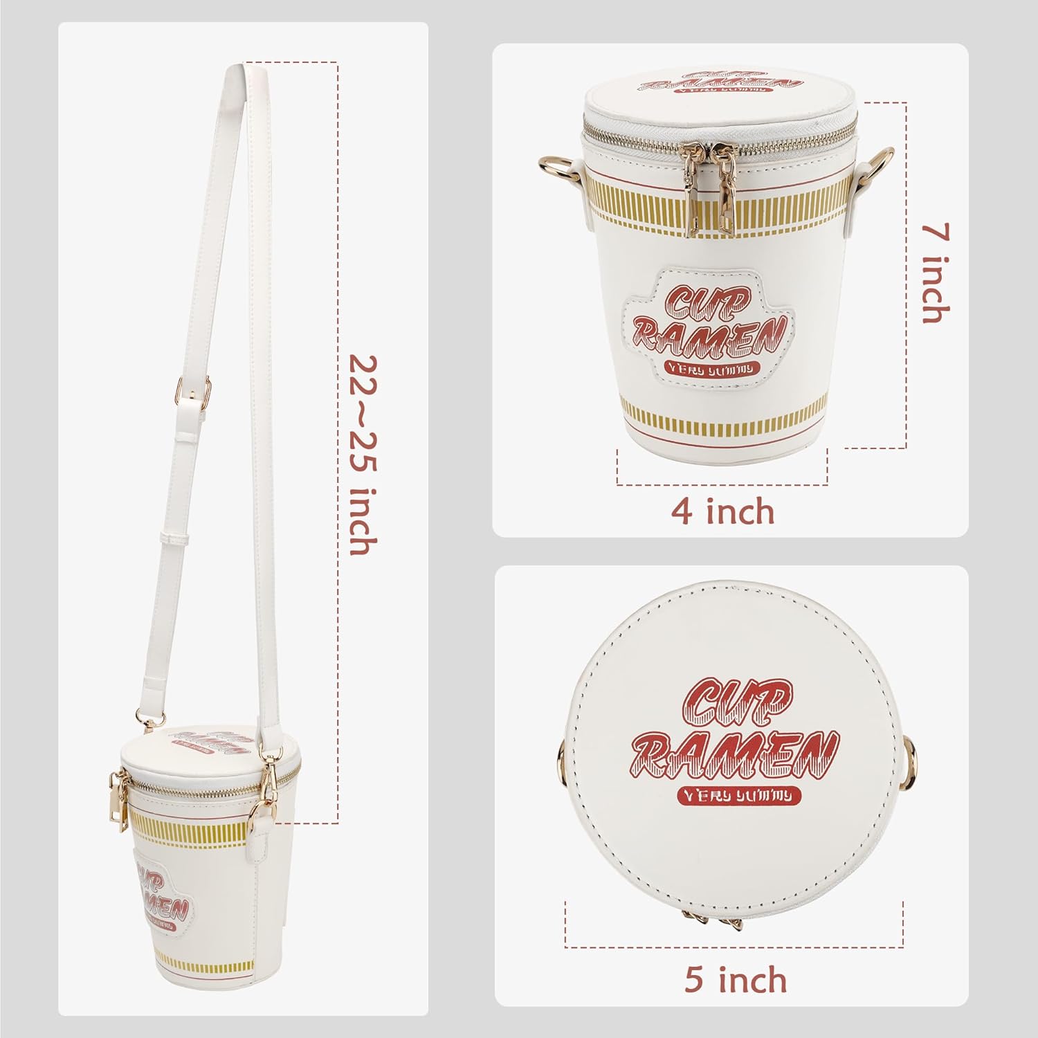 S&Best Crossbody Purses for Women Cute Crossbody Bag Fun Bucket Bag with Adjustable Shoulder Strap