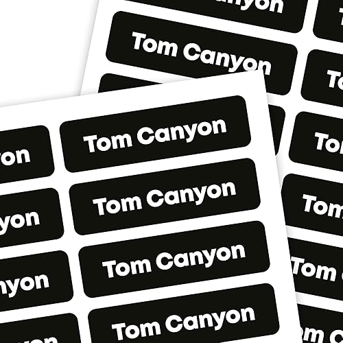 Paquete de 45 etiquetas adhesivas personalizadas, 2.5 x 0.7 pulgadas, etiquetas impermeables multiusos para botellas, contenedores de alimentos,