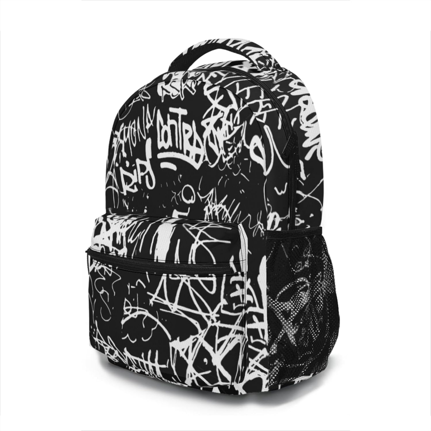 Funny Graffiti Art Backpack, Laptop Backpack with Multiple Pockets for Adult Hiking Travel Work 17 Inch