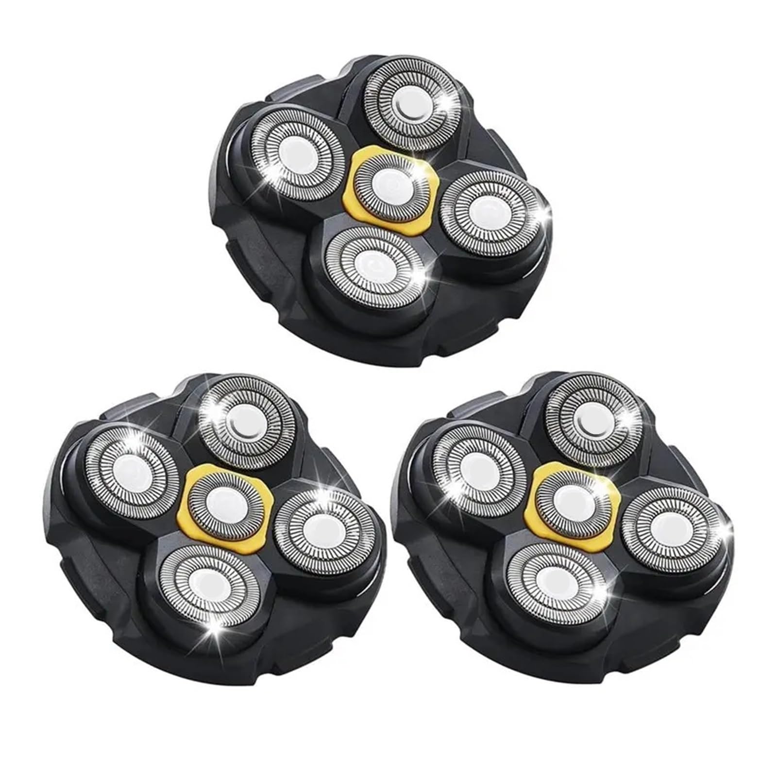 Têtes de rasoir de rechange A65Z for tête en titane, paquet de 3 conçues for les chauves