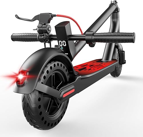 Electric Scooter for Adults, Peak 500W Motor, 19MPH Max Speed, 21 Miles Range, 36V 7.5Ah Battery, 8.5" Solid Tires, App Control, Lightweight,