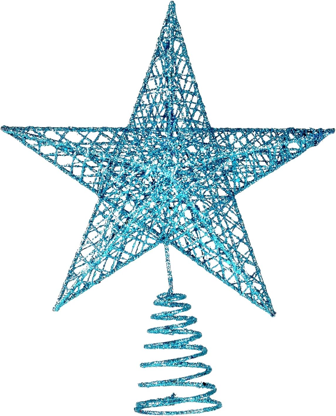 BinaryABC Christmas Tree Topper Star,Glittering Christmas