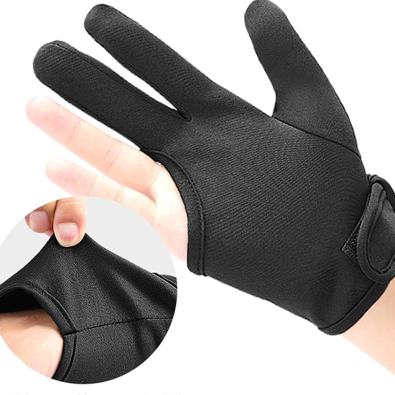 Gants protecteurs de chaleur - mitaines de style élastique, équipement de salon professionnel | Barrière thermique lavable à la machine, outil de sécurité de curling, gants à 3 doigts pour le sèche-