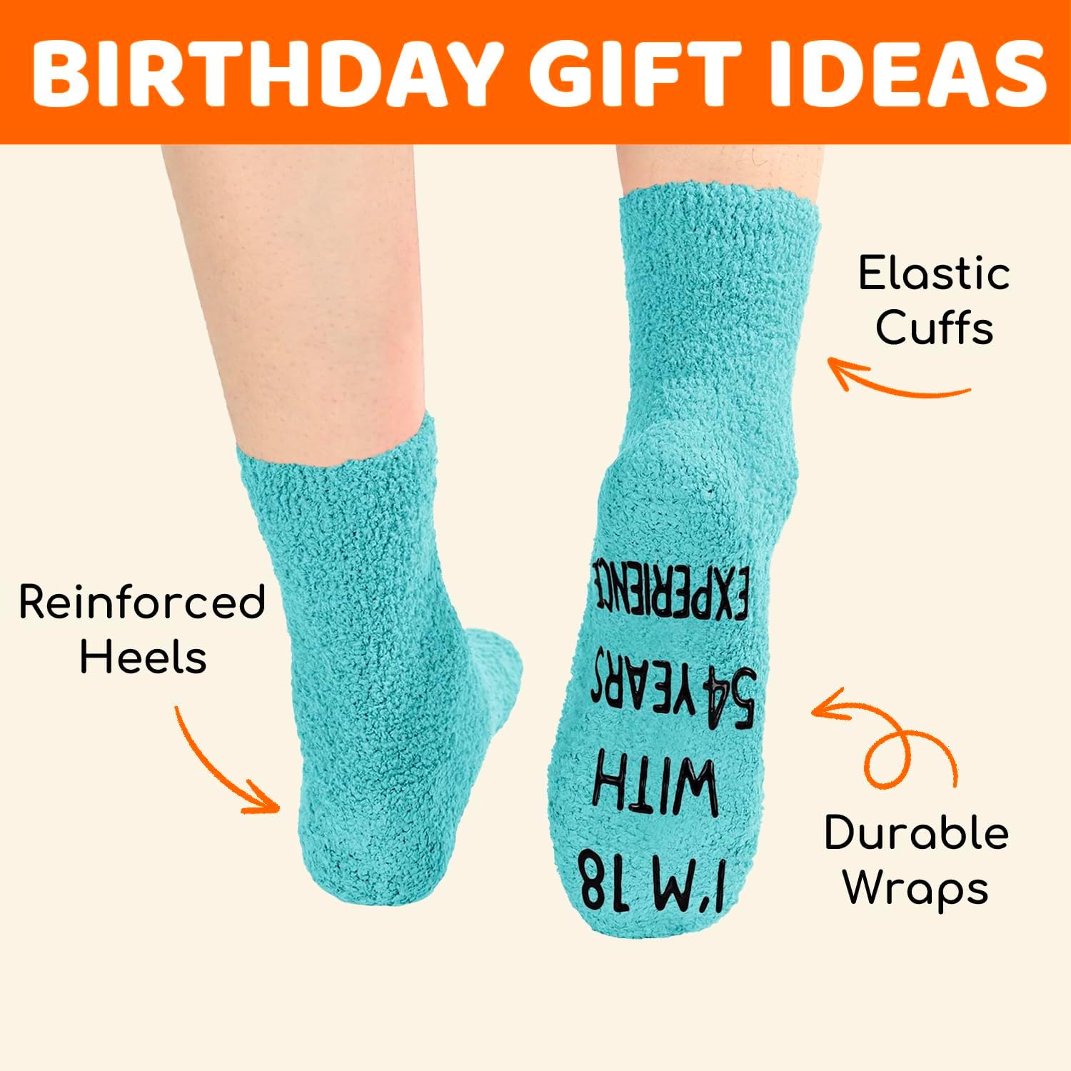 HAPPYPOP Birthday Gifts Ideas for Women - Socks for 71st 75th Year Olds, Best Birthday Socks - Image 5