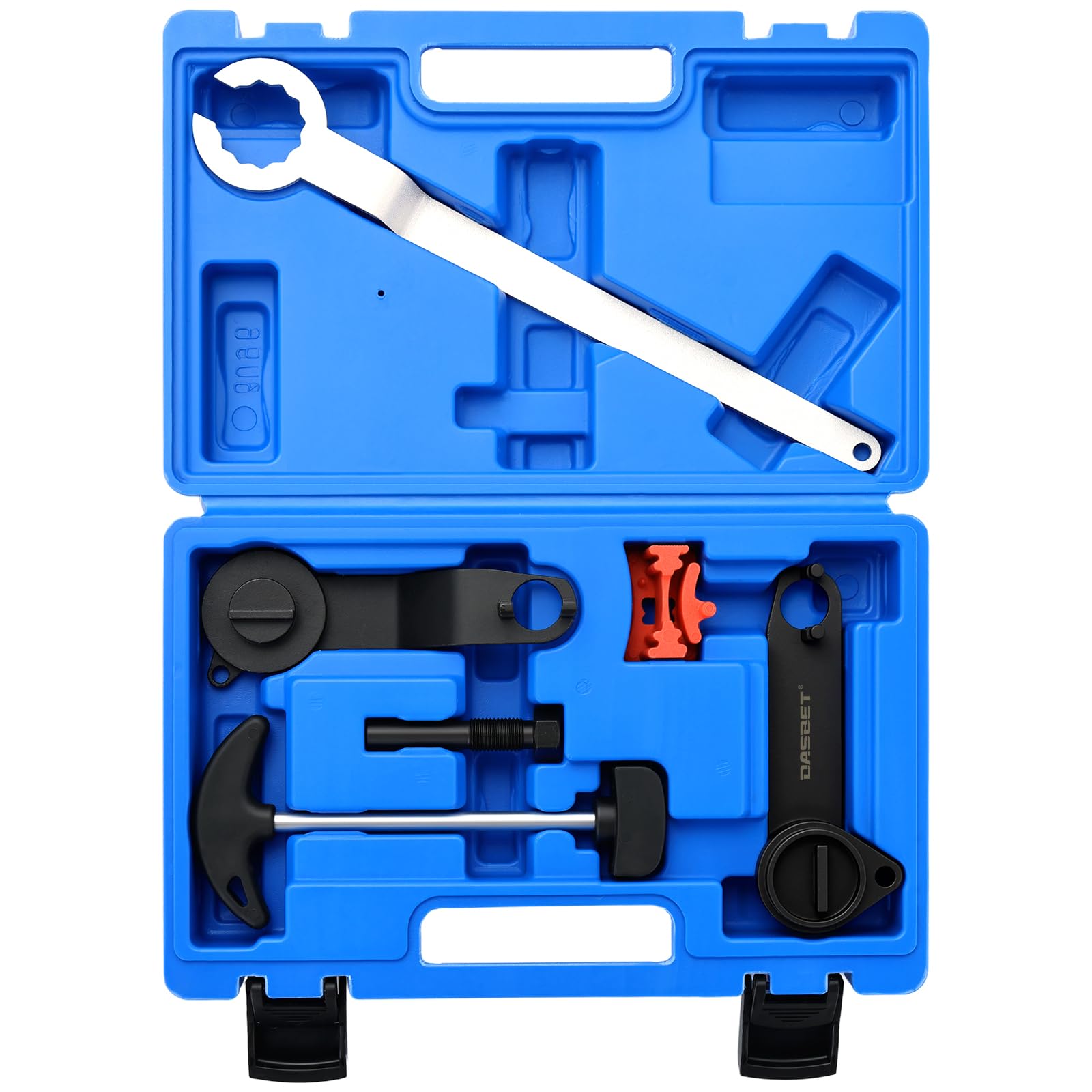 DASBET Set di attrezzi per albero a camme del motore, kit di 6 attrezzi per cinghia dentata, albero a camme e albero motore, set di strumenti di ricambio per VAG EA211 1.0L 1.2L 1.4L 1.6L FSI TSI TFSI